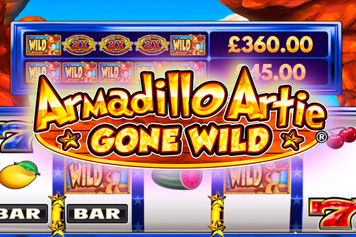 Armadillo Artie Gone Wild - DWG slot at Dragonia Casino Casino