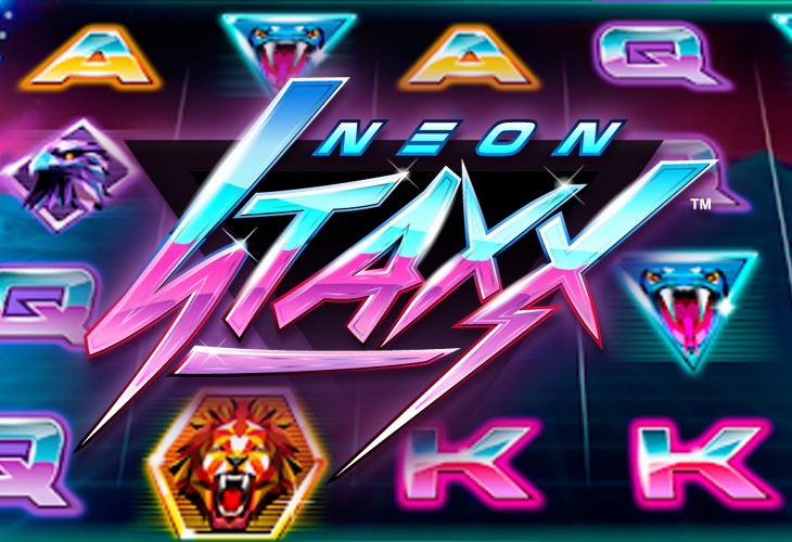 Neon Staxx - NetEnt slot at Dragonia Casino Casino
